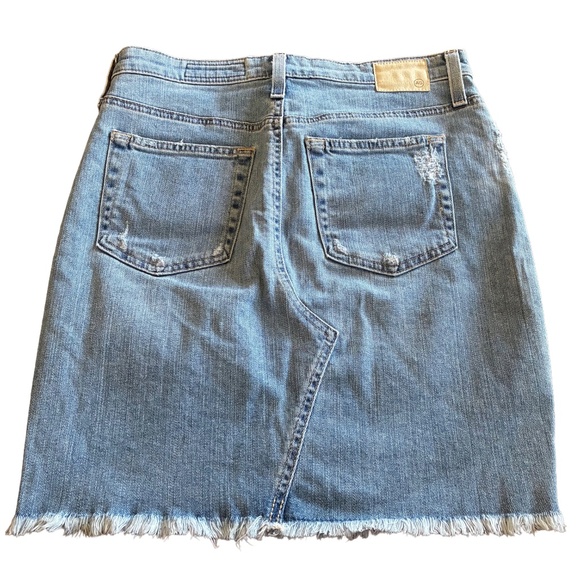 AG The Erin Light Wash Denim Pencil Skirt 27 | High Rise Jean Skirt Classic Fit - Picture 3 of 7